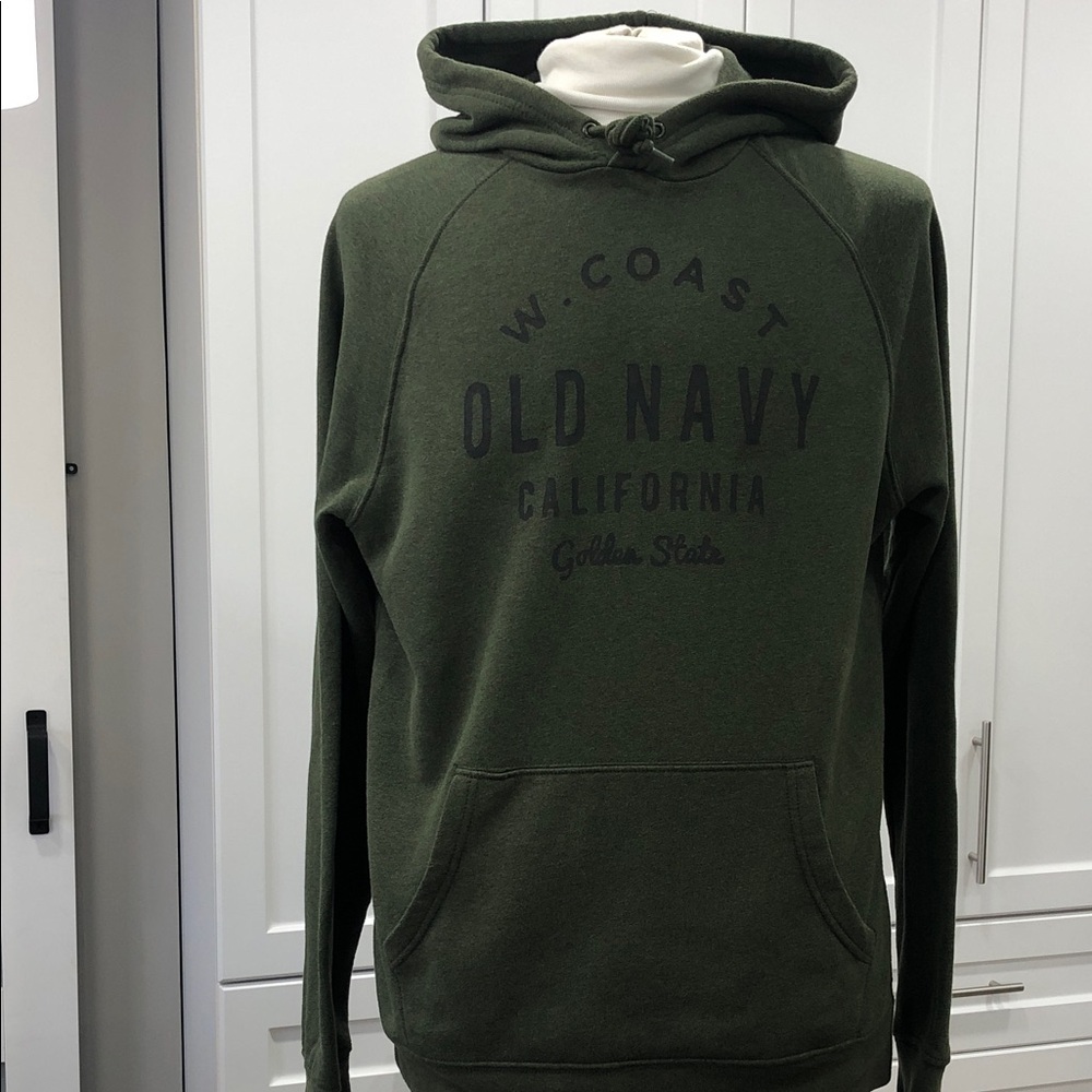 Old Navy Men’s Hoodie Sweatshirt – Size Large – Forest Green